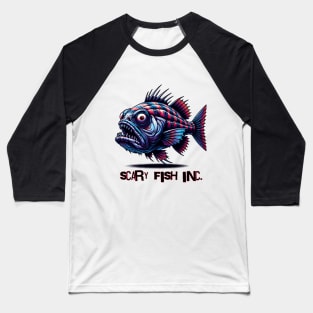 Deep Sea Terror Design Baseball T-Shirt